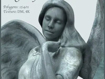 Garden statue 3D model