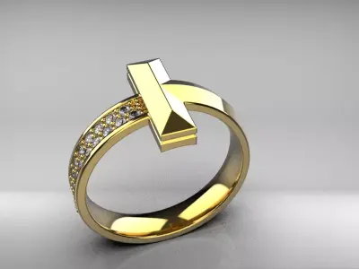 tiffany ring 3D print model