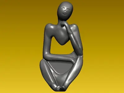 Artistic - decorative human sculpture - 3D print 3D print model