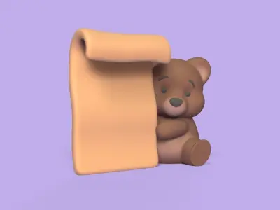 Bear Notes 3D print model