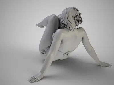 Woman Home Mood 5 3D print model