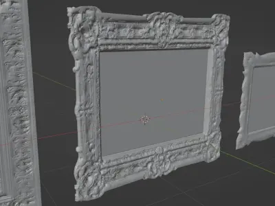Paiting ornament frame pack 3D model