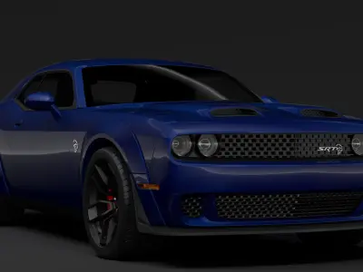 Dodge Challenger SRT Hellcat Widebody LC 2020 3D model