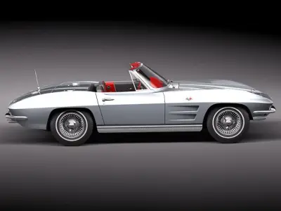 Chevrolet Corvette C2 Convertible 3D model