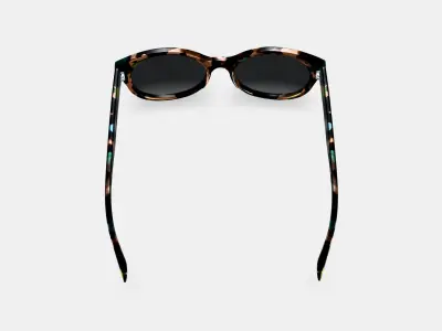 Annika Sunglasses in Aventurine Tortoise 3D model