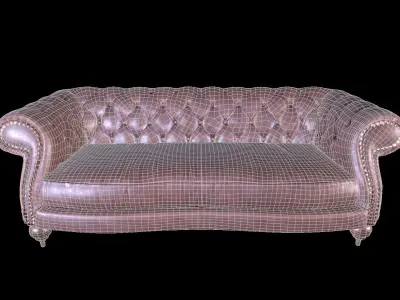 Sofa  DIANA CHESTER Baxter Low-poly model Low-poly 3D model