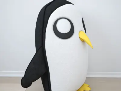 Gunter penguin cushion 3D model