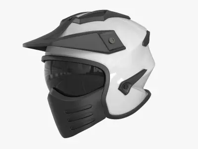 Full helmet for car and bike 3D model