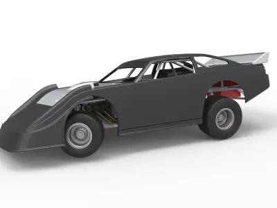 Australian Super Sedan while turning Scale 1 to 25 3D print model