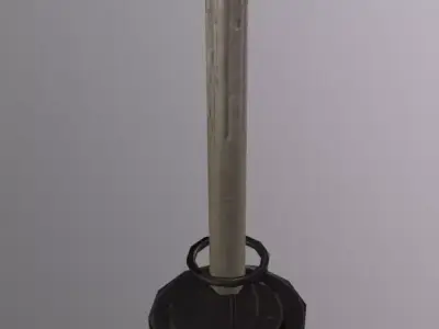Candle  Low-poly 3D model