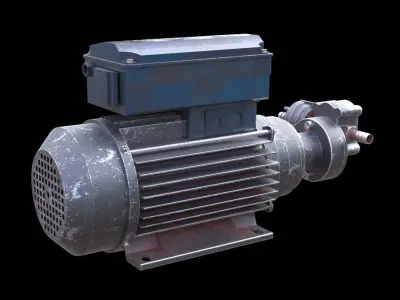 Water Pump PBR Material 3D model