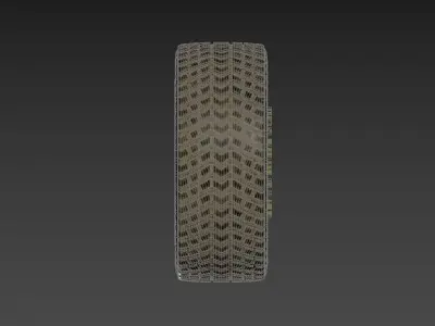Truck Wheel 3D Model - Rusty and Dirty 3D model