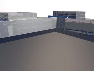 Office Building Industrial Park 3D model by nptanying
