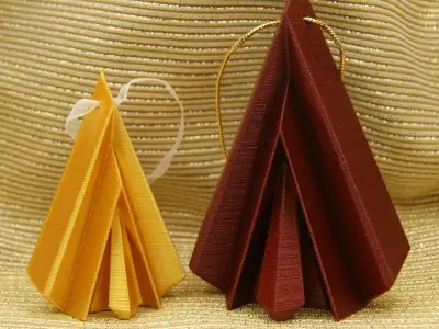 Origami Inspired Tree Ornament 3 3D print model