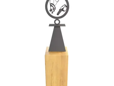 Sculpture circle of life 3D model