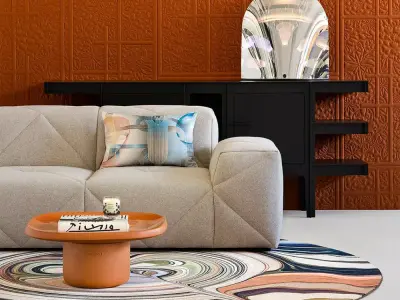 Space Table Lamp 3D Model  Low-poly 3D model