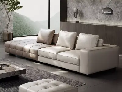 Interior Scene Japandi - 3d Model - Lighting 3D model