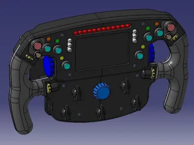 F1 Steering Wheel Full-Scale 3D print model
