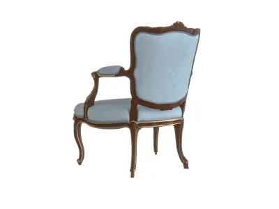 Chic light blue armchair by Modenese 3D model