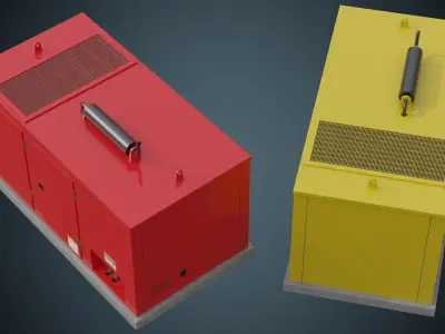 Generator 4A Low-poly 3D model