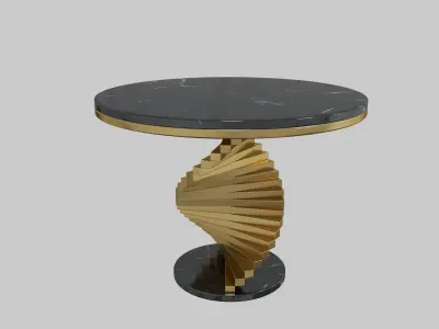 Modern Round Side Table 3D model