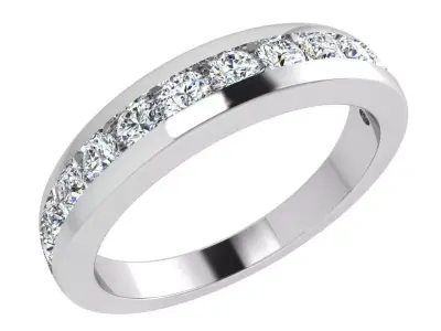 Channel Setting Band Ring 3661 3D print model