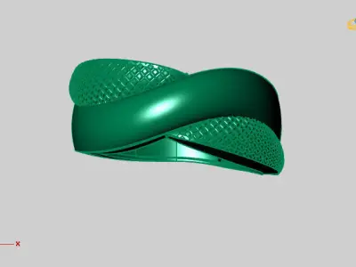 Women Ring Fancy Ring Plain light weight STL 3DM Printable 3D print model 4