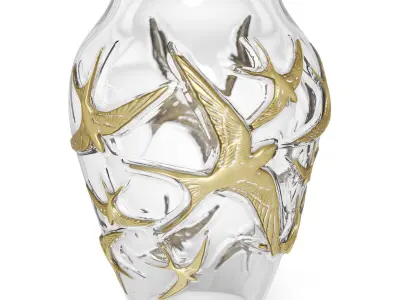 Lalique Vase hirondelles 3D model