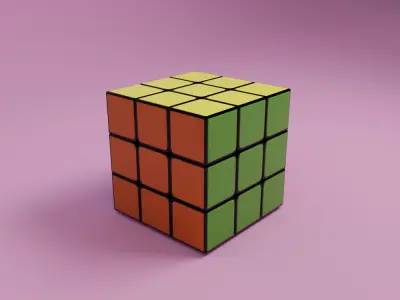 Rubiks Cub Free 3D model