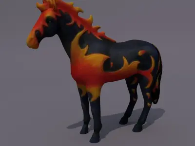 Horse Statuette Z4 3D model