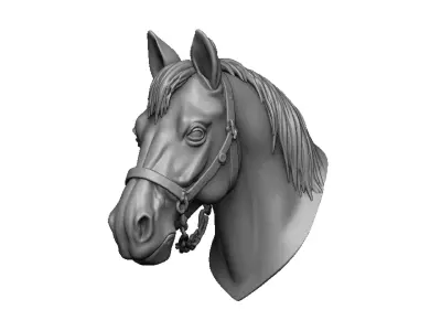 horse head 3D print model buy
