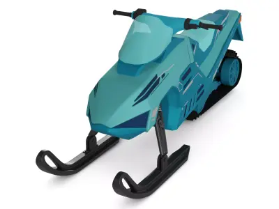 Ice Racing Vehicle 3D model