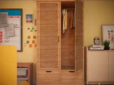 Living room loft 3D model