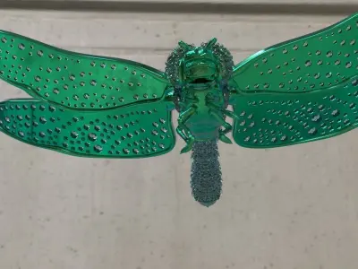 Dragonfly Brooch 3D print model