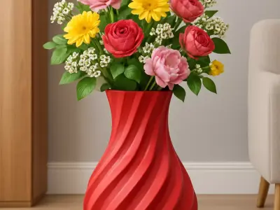 Twist Bloom Vase Free 3D print model