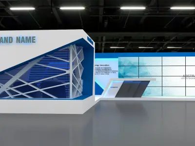 3D Exhibition and Booth 3D model 3D model