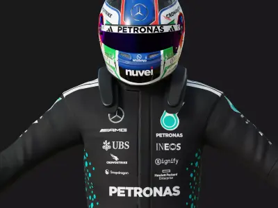 F1 Mercedes Race Suit 2025 3D model