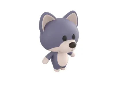 Character330 Rigged Wolf 3D model