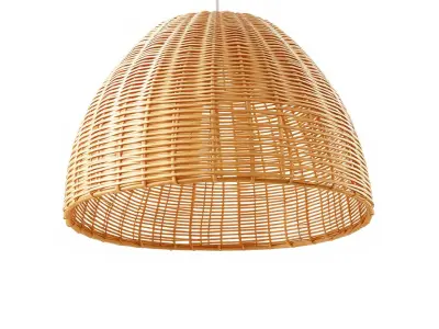 Wicker Pendant Lamp Shade Model Pack Low-poly 3D model