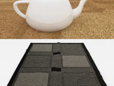 Rugs No 9 Low-poly 3D model