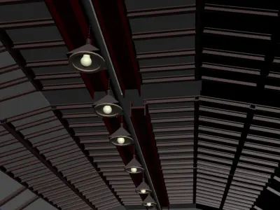 Telhado de Pavilhao 3D model