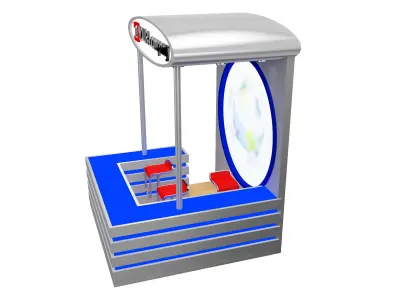 Booth Exhibition Stand a599a 3D model
