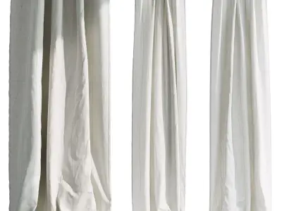 Ikea Lenda Curtains 3D model