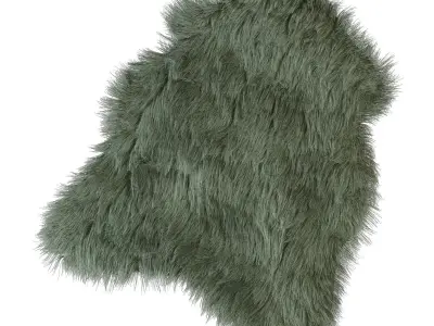 The mat of artificial fur 3D model