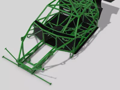 1967 STANG Fastback ProMod tubular chassis with floors tubs 3D print model