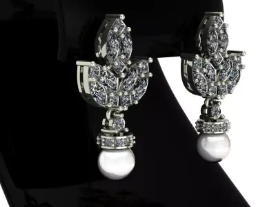 fasion earring 3D print model