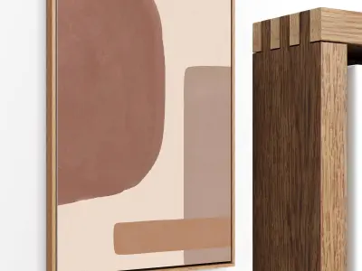 Abstract Painting Two Frame 102 Low-poly 3D model