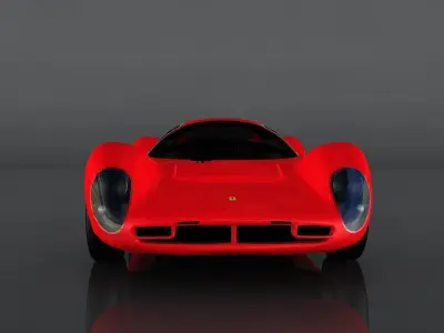 Ferrari 330 Low-poly 3D model