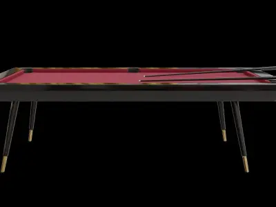 Goa Pool Table Destale Low-poly 3D model