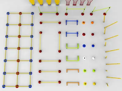 Soccer football training equipment 3D model